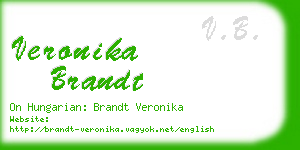 veronika brandt business card